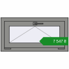 Ціноутворення Вікна 800x400 мм Altest Pony 375 RAL 9007 Grey aluminium з двох сторін. Ціна: ₴7,547.45