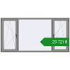Ціноутворення Вікна 2400x1200 мм Altest Pony 375 RAL 9007 Grey aluminium з двох сторін. Ціна: ₴29,720.65