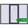 Ціноутворення Вікна 1900x1400 мм REHAU Euro 60 ANTHRACITE_GREY_GLATT з двох сторін. Ціна: ₴13,981.69
