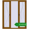 Ціноутворення Вікна 1600x1900 мм REHAU Brillant-Design GOLDEN OAK з двох сторін. Ціна: ₴32,401.63