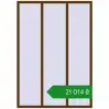 Ціноутворення Вікна 1550x2200 мм REHAU Euro 70 WALNUT з двох сторін. Ціна: ₴21,013.78