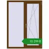 Ціноутворення Вікна 1100x1500 мм REHAU Euro 60 WALNUT з двох сторін. Ціна: ₴10,298.84