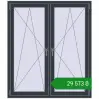 Ціноутворення Вікна 1300x1500 мм REHAU Brillant-Design ANTHRACITE_GREY_STRUKTURAL з двох сторін. Ціна: ₴29,573.34