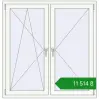 Ціноутворення Вікна 1300x1350 мм REHAU Euro 60 Білий (RAL 9016) з двох сторін. Ціна: ₴11,513.55