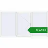 Ціноутворення Вікна 2600x1450 мм REHAU Euro 60 Білий (RAL 9016) з двох сторін. Ціна: ₴12,663.38