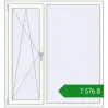 Ціноутворення Tilt-and-Turn 1350x1450 mm REHAU Euro 60 RAL 9016 Traffic white two-sided. Ціна: ₴7,575.63