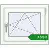 Ціноутворення Вікна 600x500 мм REHAU Euro 70 Білий (RAL 9016) з двох сторін. Ціна: ₴3,308.26