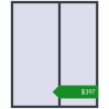 Ціноутворення Вікна 1800x2200 мм REHAU Euro 70 ANTHRACITE_GREY_STRUKTURAL з двох сторін. Ціна: $397.45