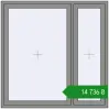 Ціноутворення Вікна 1500x1500 мм Altest Pony 375 RAL 9007 Grey aluminium з двох сторін. Ціна: ₴14,736.35
