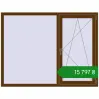 Ціноутворення Вікна 1700x1300 мм REHAU Euro 70 WALNUT з двох сторін. Ціна: ₴15,797.20