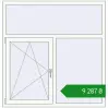 Ціноутворення Tilt-and-Turn 1430x1470 mm REHAU Euro 70 RAL 9016 Traffic white two-sided. Ціна: ₴9,286.53