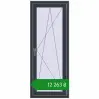 Ціноутворення Вікна 600x1500 мм REHAU SYNEGO MD ANTHRACITE_GREY_STRUKTURAL з двох сторін. Ціна: ₴12,262.76
