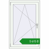 Ціноутворення Вікна 800x1250 мм REHAU Euro 60 Білий (RAL 9016) з двох сторін. Ціна: ₴5,615.15