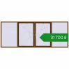 Ціноутворення Tilt-and-Turn 3900x1500 mm REHAU Euro 70 WALNUT two-sided. Ціна: ₴31,700.01