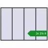 Ціноутворення Вікна 3200x2250 мм REHAU Euro 60 ANTHRACITE_GREY_GLATT з двох сторін. Ціна: ₴26,316.25