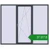 Ціноутворення Вікна 2400x2000 мм REHAU SYNEGO MD ANTHRACITE_GREY_STRUKTURAL з двох сторін. Ціна: ₴37,377.45