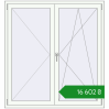 Ціноутворення Вікна 1400x1500 мм REHAU Euro 70 Білий (RAL 9016) з двох сторін. Ціна: ₴16,601.70