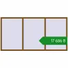 Ціноутворення Вікна 3000x1500 мм REHAU Euro 60 GOLDEN OAK з двох сторін. Ціна: ₴17,685.57