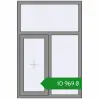 Ціноутворення Вікна 1000x1500 мм Altest Pony 375 RAL 9007 Grey aluminium з двох сторін. Ціна: ₴10,968.81