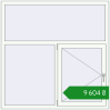Ціноутворення Tilt-and-Turn 1500x1500 mm REHAU Euro 70 RAL 9016 Traffic white two-sided. Ціна: ₴9,603.90