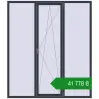 Ціноутворення Вікна 2000x2300 мм REHAU SYNEGO MD ANTHRACITE_GREY_STRUKTURAL з двох сторін. Ціна: ₴41,778.45