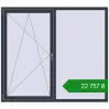 Ціноутворення Вікна 1800x1600 мм REHAU Euro 70 ANTHRACITE_GREY_STRUKTURAL з двох сторін. Ціна: ₴22,757.20