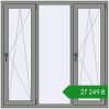 Ціноутворення Вікна 1500x1500 мм Altest Pony 375 RAL 9007 Grey aluminium з двох сторін. Ціна: ₴27,248.83