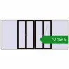 Ціноутворення Вікна 4500x2000 мм REHAU Euro 70 BLACK_BROWN з двох сторін. Ціна: ₴70,169.47