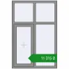 Ціноутворення Вікна 1000x1500 мм Altest Pony 375 RAL 9007 Grey aluminium з двох сторін. Ціна: ₴11,314.65