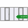 Ціноутворення Вікна 3000x1500 мм Altest Pony 375 RAL 9007 Grey aluminium з двох сторін. Ціна: ₴34,659.27