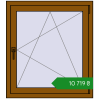 Ціноутворення Вікна 850x950 мм REHAU Brillant-Design GOLDEN OAK з двох сторін. Ціна: ₴10,718.80