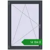 Ціноутворення Вікна 1000x1420 мм REHAU SYNEGO MD ANTHRACITE_GREY_STRUKTURAL з двох сторін. Ціна: ₴14,184.49