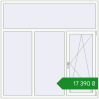 Ціноутворення Вікна 1800x1800 мм Altest Pony 375 RAL 9016 Traffic white з двох сторін. Ціна: ₴17,389.92