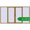 Ціноутворення Вікна 3700x2100 мм REHAU Euro 70 LIGHT_OAK з двох сторін. Ціна: ₴56,429.80