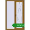 Ціноутворення Вікна 1060x1660 мм REHAU Euro 70 LIGHT_OAK з двох сторін. Ціна: ₴13,942.61