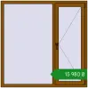 Ціноутворення Вікна 1460x1460 мм REHAU Euro 70 GOLDEN OAK з двох сторін. Ціна: ₴15,979.73