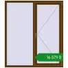 Ціноутворення Вікна 1450x1655 мм REHAU Euro 70 WALNUT з двох сторін. Ціна: ₴16,579.26
