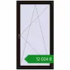 Ціноутворення Tilt-and-Turn 1000x1850 mm REHAU Euro 60 BLACK_BROWN two-sided. Ціна: ₴12,024.33
