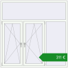 Ціноутворення Вікна 1800x1800 мм REHAU Euro 60. Ціна: €310.82