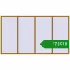 Ціноутворення Вікна 2950x1670 мм REHAU Euro 60 LIGHT_OAK з двох сторін. Ціна: ₴17,890.92