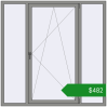 Ціноутворення Вікна 1800x1800 мм Altest Pony 375 RAL 9007 Grey aluminium з двох сторін. Ціна: $481.88