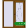 Ціноутворення Вікна 1070x1280 мм REHAU Euro 60 GOLDEN OAK з двох сторін. Ціна: ₴11,326.72
