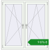 Ціноутворення Вікна 1300x1350 мм REHAU Euro 60 Білий (RAL 9016) з двох сторін. Ціна: ₴9,876.43