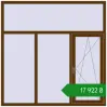 Ціноутворення Вікна 1800x1800 мм REHAU Euro 60 WALNUT з двох сторін. Ціна: ₴17,921.80