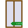 Ціноутворення Вікна 800x1300 мм REHAU Euro 60 GOLDEN OAK з двох сторін. Ціна: ₴6,651.38