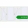 Ціноутворення Вікна 2600x1400 мм REHAU Euro 60 Білий (RAL 9016) з двох сторін. Ціна: ₴14,721.95