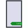 Ціноутворення Вікна 780x1330 мм REHAU Brillant-Design ANTHRACITE_GREY_STRUKTURAL з двох сторін. Ціна: ₴7,691.46