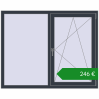Ціноутворення Вікна 1500x1200 мм REHAU Euro 60. Ціна: €246.10