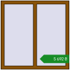 Ціноутворення Вікна 1000x1004 мм REHAU Euro 60 GOLDEN OAK з двох сторін. Ціна: ₴5,691.50