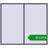 Ціноутворення Вікна 2500x2200 мм REHAU Euro 70 ANTHRACITE_GREY_STRUKTURAL з двох сторін. Ціна: ₴28,638.98